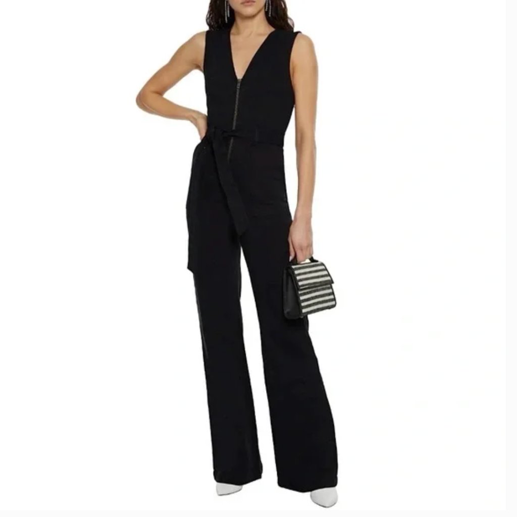 Alice + Olivia V-Neck Jumpsuit Size: S Usa 27
